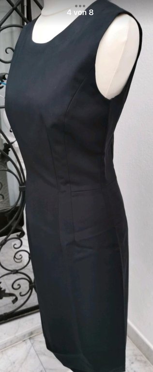 ¡NUEVO! Elegante vestido entallado del diseñador “St. Emile“, talla 34/36, negro