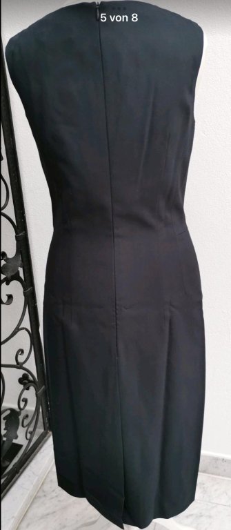 ¡NUEVO! Elegante vestido entallado del diseñador “St. Emile“, talla 34/36, negro
