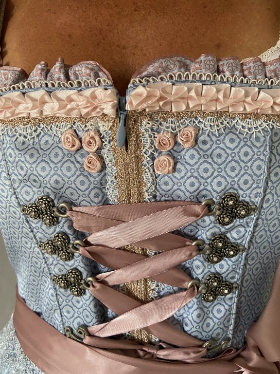 New KRÜGER Dirndl Size 42 Traditional Costume Embroidery