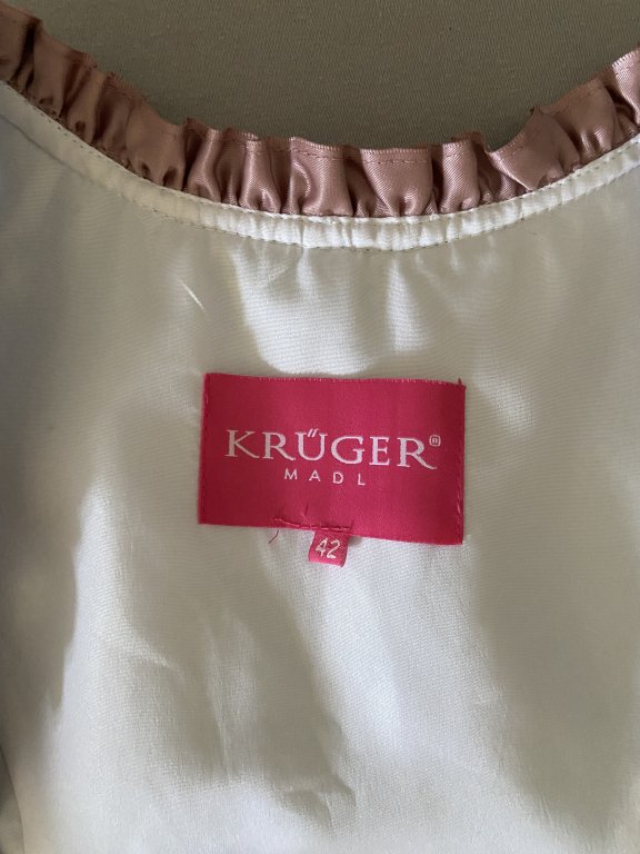 New KRÜGER Dirndl Size 42 Traditional Costume Embroidery