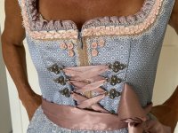 New KRÜGER Dirndl Size 42 Traditional Costume Embroidery