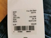 ¡NUEVO! "PIERRE CARDIN" Jeans elegantes, Talla 27/32, Azul ¡NUEVO!