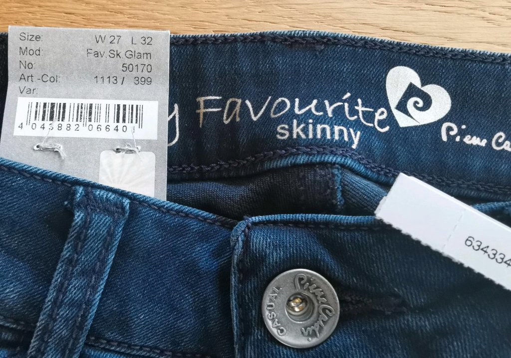 ¡NUEVO! "PIERRE CARDIN" Jeans elegantes, Talla 27/32, Azul ¡NUEVO!