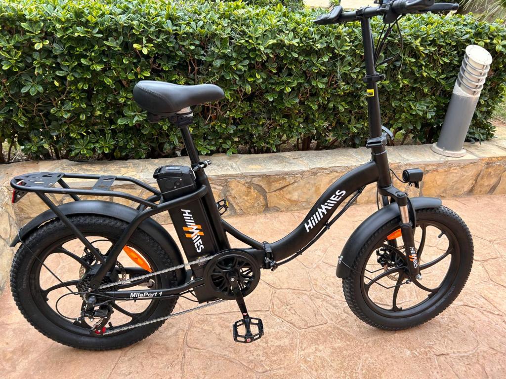New Hillmiles E-Bike Folding Bike 20 Inch Fat Bike with 36V 13AH Battery 250W 7 Speed NEW