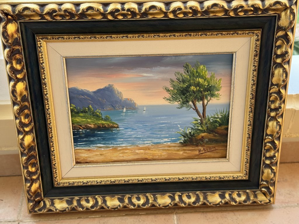 Oil painting, picture approx. 45 x 53 cm