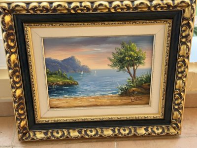 Oil painting, picture approx. 45 x 53 cm