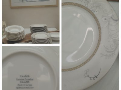 Servicio de porcelana premium para 12 personas