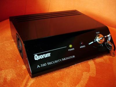 Quorum A-160 alarm system "simply place and turn on".