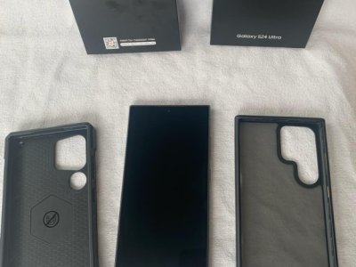 Samsung Galaxy S24 Ultra 512 GB Titanium Black (OVP, Vodafone-Refurbished + 2 Premium-Hüllen)