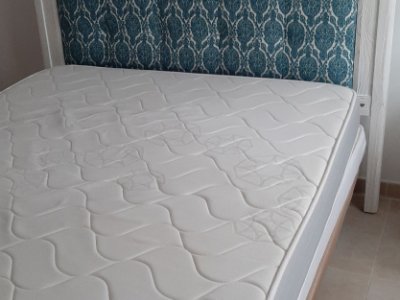 Beautiful headboard handmade by carpentry