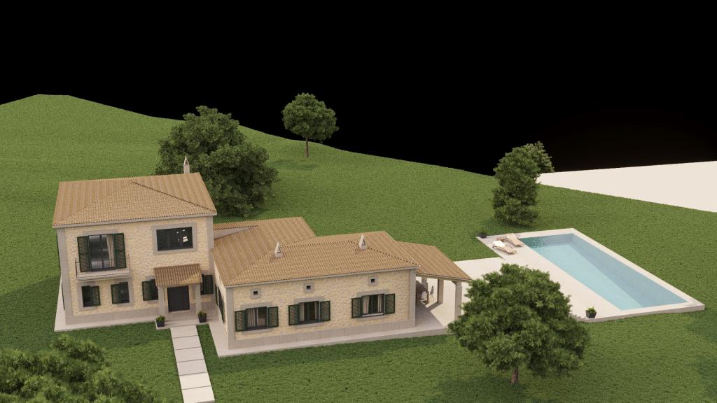 SON MACIÀ (PORTOCRISTO): Fantastic plot with building permit or turnkey new finca