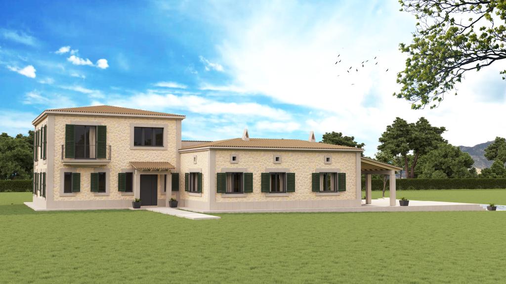 SON MACIÀ (PORTOCRISTO): Fantastic plot with building permit or turnkey new finca