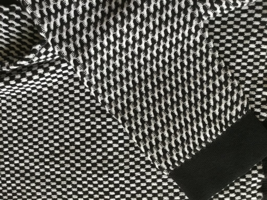 STEFANEL Suéter elegante, Talla S, Negro Blanco ¡NUEVO!