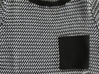 STEFANEL Suéter elegante, Talla S, Negro Blanco ¡NUEVO!