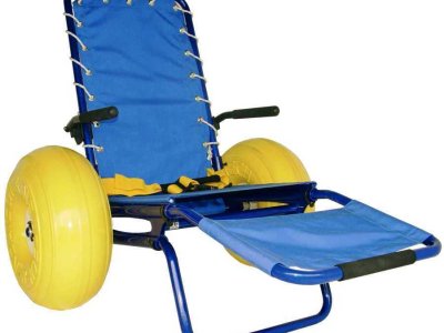 Silla de ruedas de playa para discapacitados