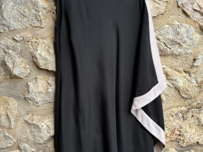 Ted Baker black tunic dress with drape - small