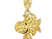 Bonitos Peanuts Charms / Beads de plata 925 para un collar o pulsera Pandora / Snoopy / Woodstock