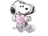 Bonitos Peanuts Charms / Beads de plata 925 para un collar o pulsera Pandora / Snoopy / Woodstock