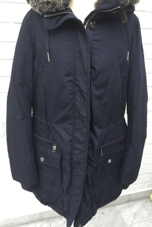 TOMMY HILFIGER chaqueta/parka de invierno, Talla S/M, Azul oscuro ¡NUEVO!