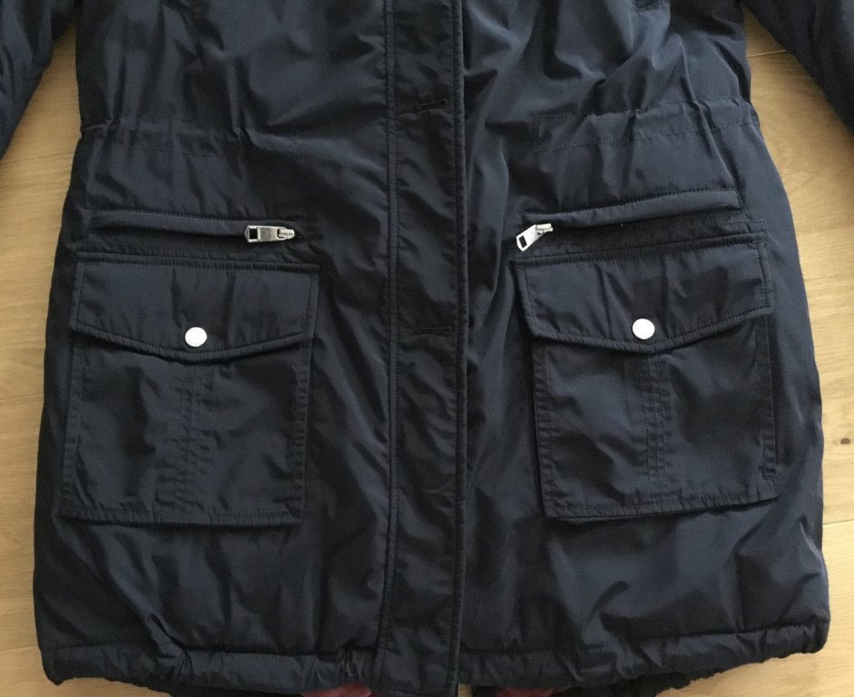 TOMMY HILFIGER chaqueta/parka de invierno, Talla S/M, Azul oscuro ¡NUEVO!