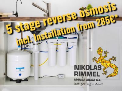 Agua potable por ósmosis inversa