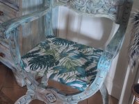 Unikat Vollholz Stuhl im einzigartigem Mallorca Styl