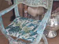 Unikat Vollholz Stuhl im einzigartigem Mallorca Styl