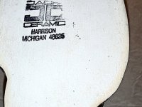 Bong/pipa de agua vintage en forma de figura de Pegaso, cerámica de EE. UU.