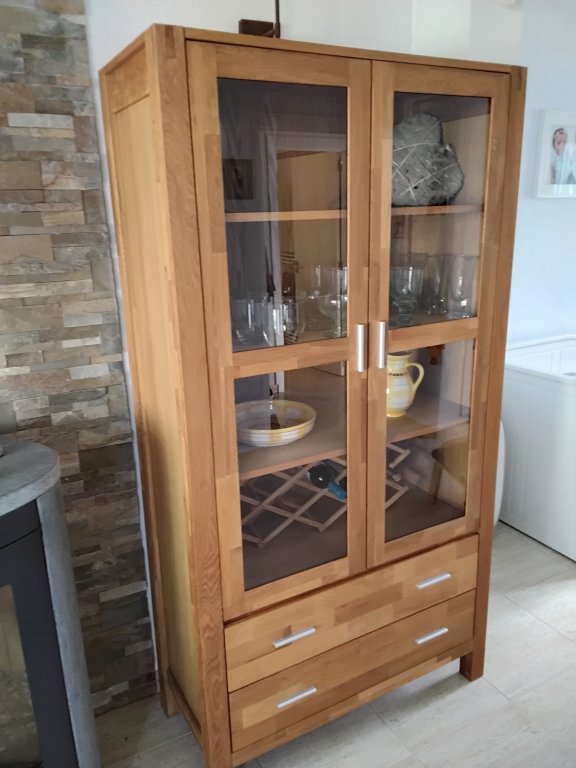 Glass display cabinet