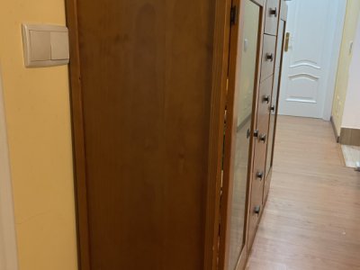 Living room furniture set solid wood TV unit